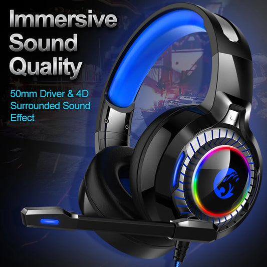 GLOW LITE PS4 Gaming Headphone 4D Stereo