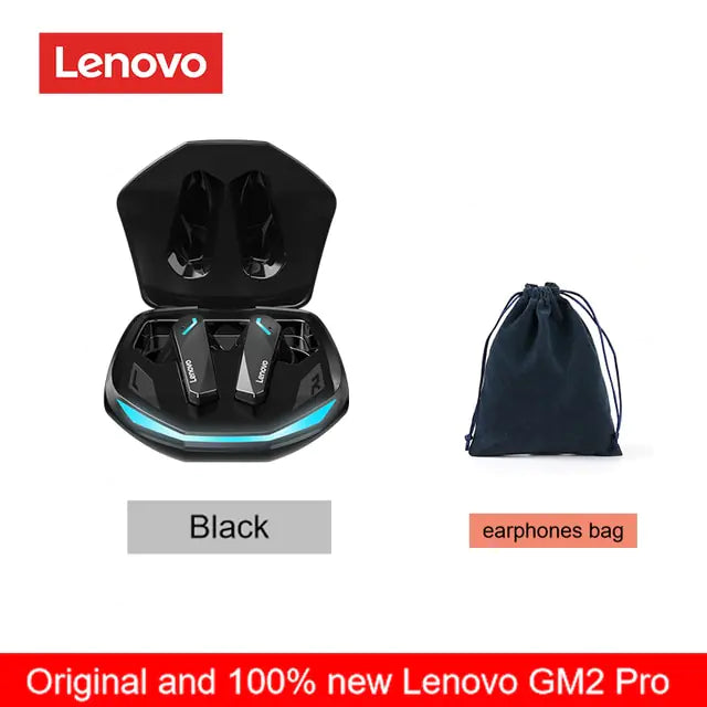 Original Lenovo GM2 Pro 5.3 Earphone Bluetooth Wireless Earbuds Low Latency Headphones HD Call Dual Mode Gaming Headset With Mic