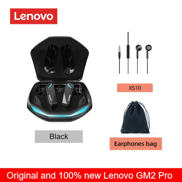 Original Lenovo GM2 Pro 5.3 Earphone Bluetooth Wireless Earbuds Low Latency Headphones HD Call Dual Mode Gaming Headset With Mic